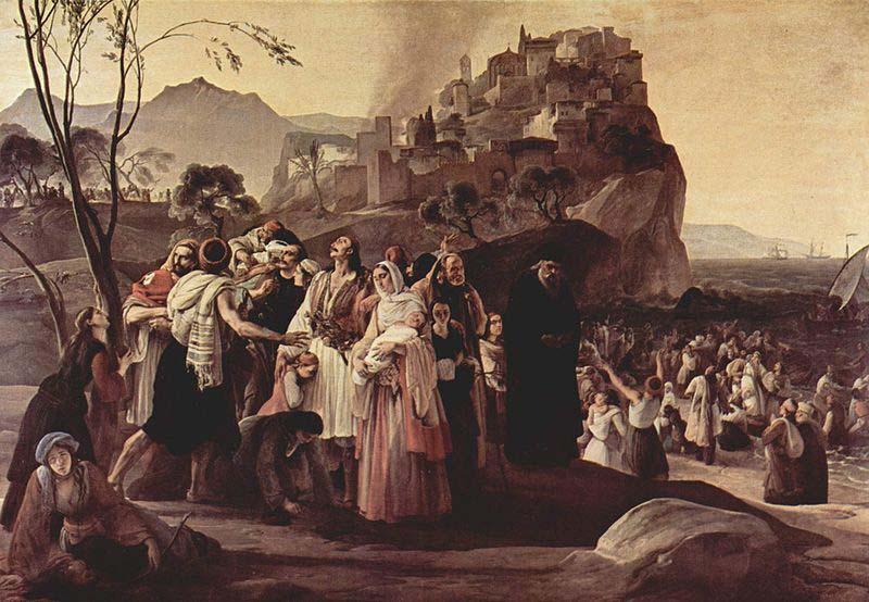 Francesco Hayez The Refugees from Parga oil painting picture